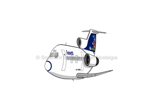 Ansett 727 Southern Cross Livery - Jolly Character (Caricature)
