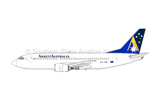 Ansett 737 VH-CZB - Starmark Livery (Caricature or Side Profile)