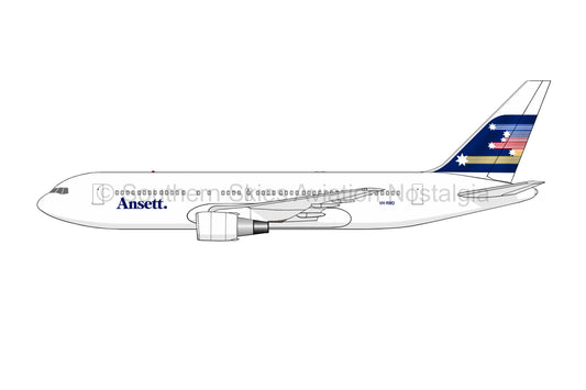 Ansett 767-200 VH-RMD - Southern Cross Livery (Caricature or Side Profile)
