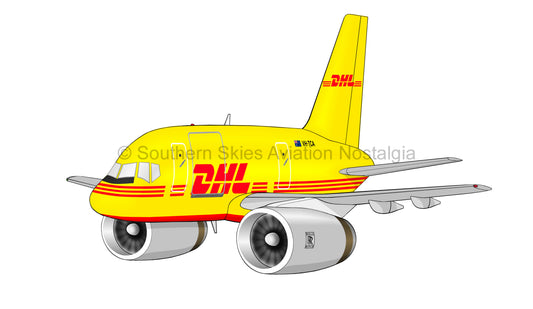 DHL Boeing 757 VH-TCA (Caricature)