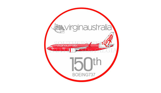 Virgin Australia 150th Boeing 737 retro livery sticker 5 pack.