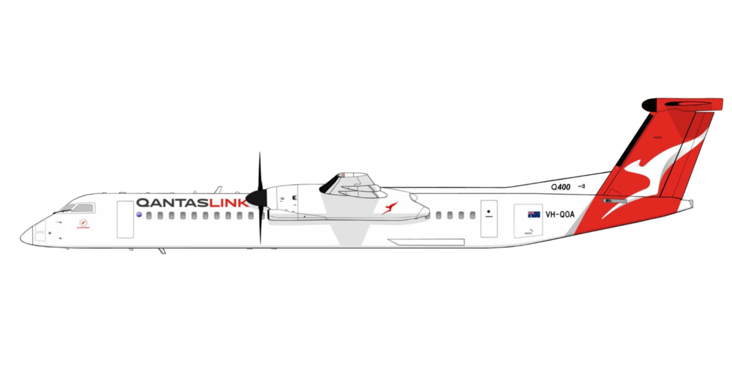 QANTASLink Q400 VH-QOA PVC side profile cutout.