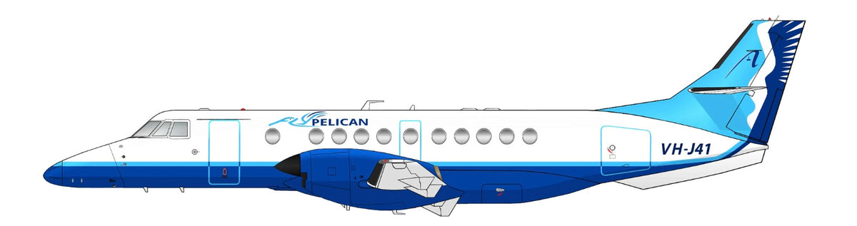 Fly Pelican Jetstream 41 PVC side profile cutout.