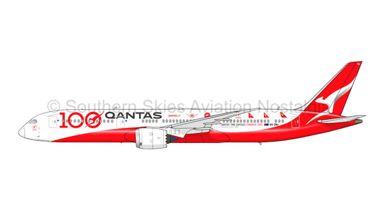 Qantas Boeing 787 Dreamliner VH-ZNJ - 100 Years Livery (Caricature or Side Profile)