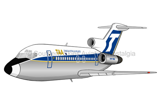 TAA 727 VH-TBL - T-Tail Livery (Caricature or Side Profile)