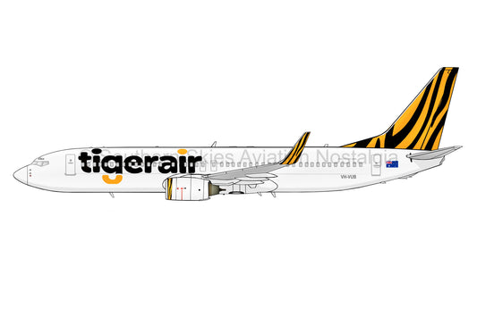 Tiger Airways Boeing 737 VH-VUB (Caricature or Side Profile)