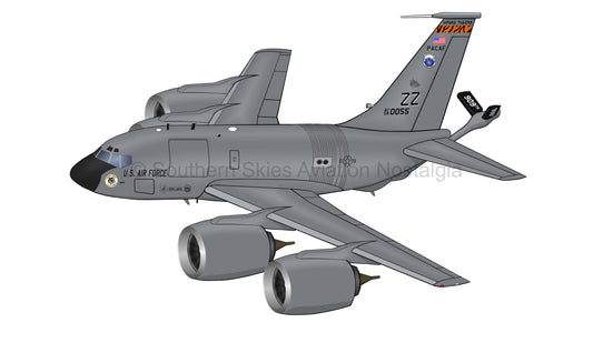 USAF KC135R 909th Squadron Young Tigers (Side Profile)