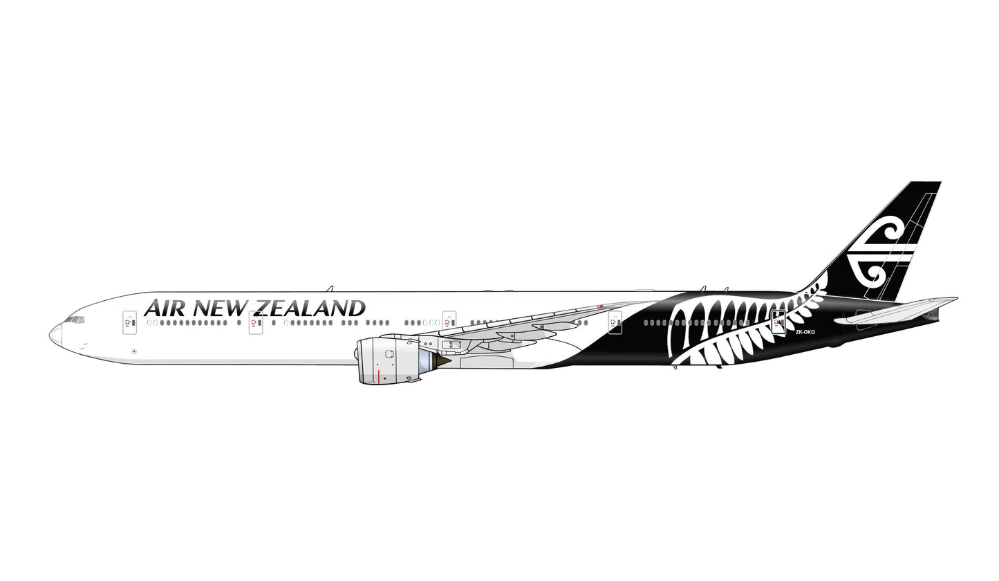 Air New Zealand Boeing 777-300ER “Fern livery” ZK-OKQ PVC side profile cutout.