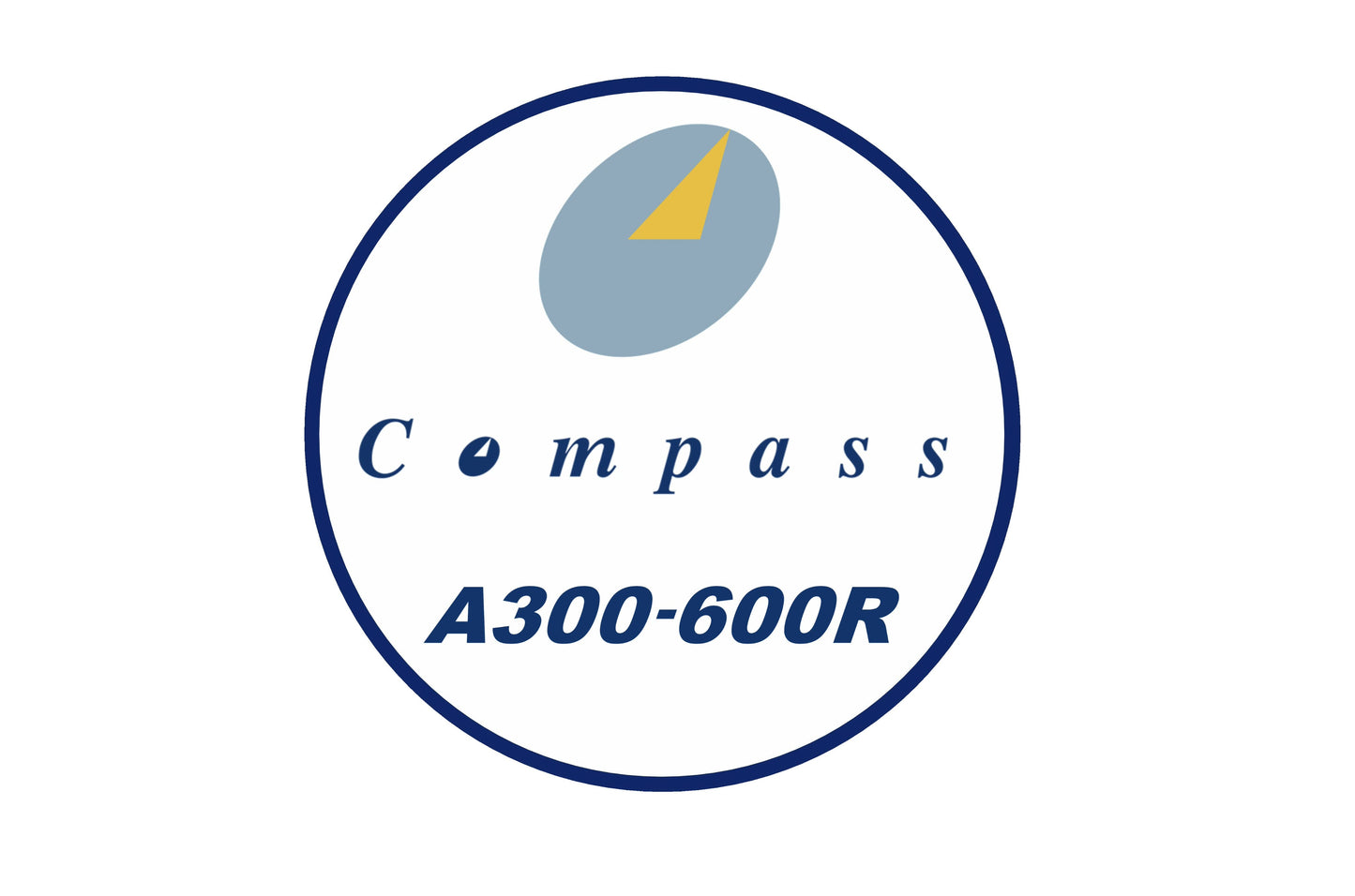 Compass Airlines Airbus A300-600R 10cm round sticker.