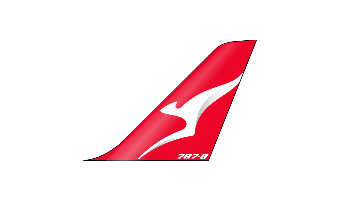 QANTAS Boeing “787-9” 10cm tail logo sticker.