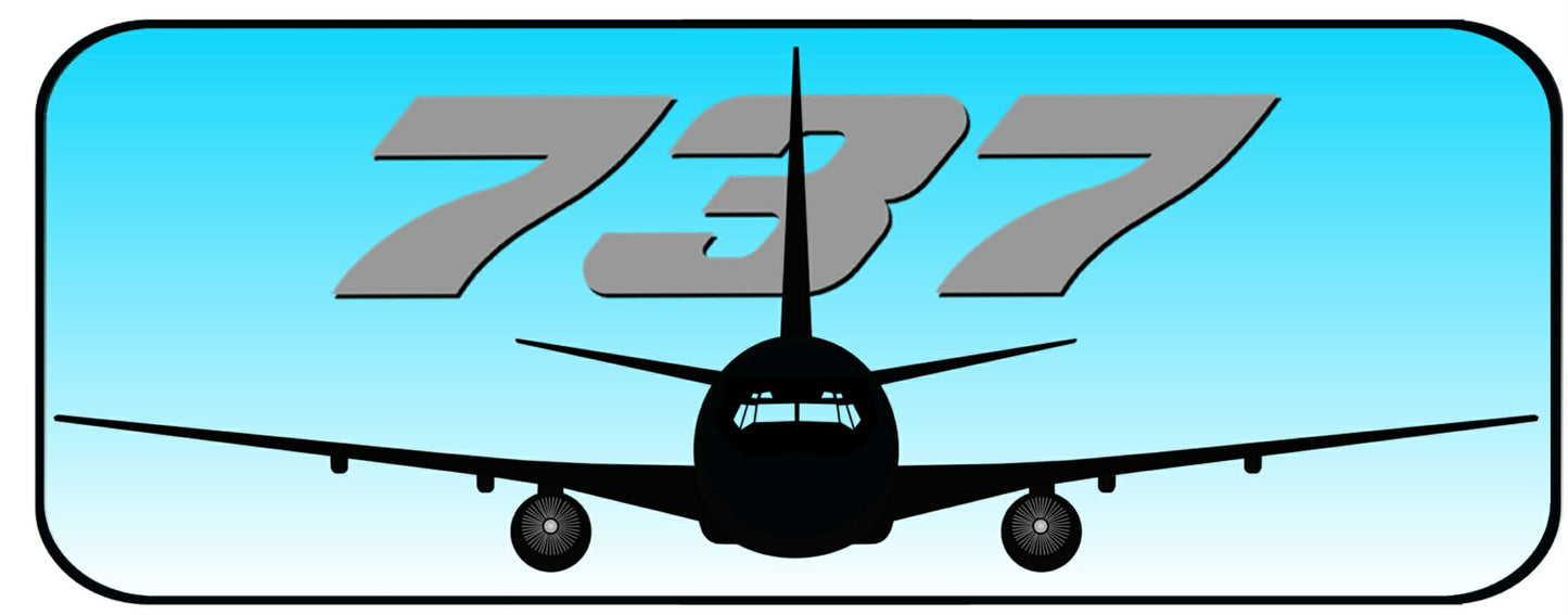 Boeing 737-200 Head on PVC profile sign.