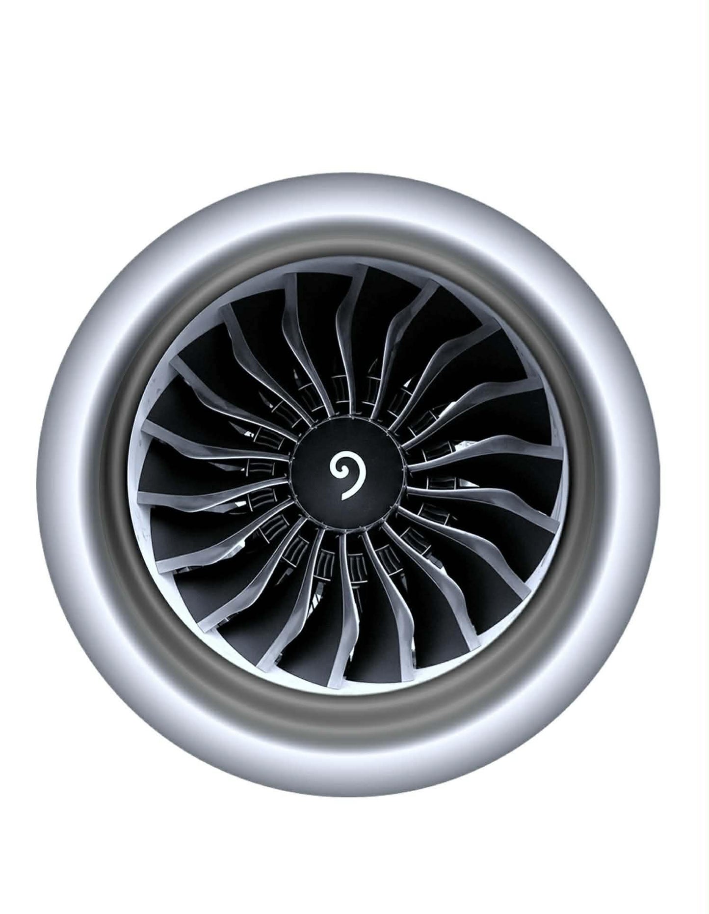 CFM Leap engine intake 10cm round sticker.