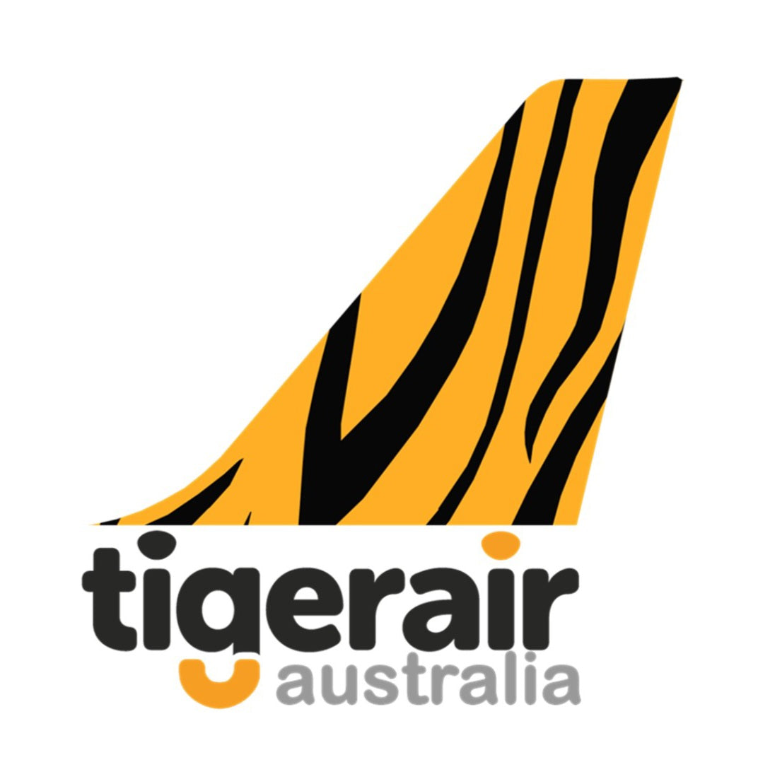 Tigerair Australia 10cm tail logo sticker.