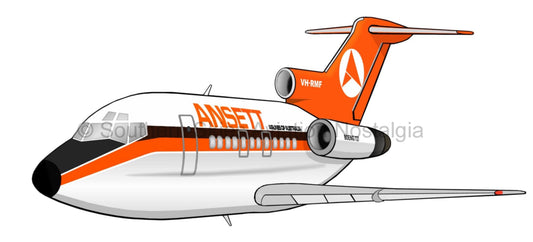 Ansett 727-100 VH-RMF (Delta Livery)