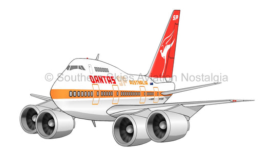 Qantas Boeing 747SP VH-EAB (1970's livery)