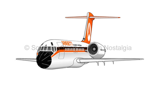 Ansett DC-9 VH-CZA (Delta Livery)