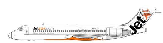 Jetstar Boeing 717 VH-LAX white livery PVC side profile cutout.