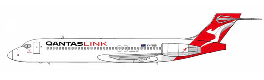 Qantas Boeing 717 VH-YQS standard livery PVC side profile cutout.