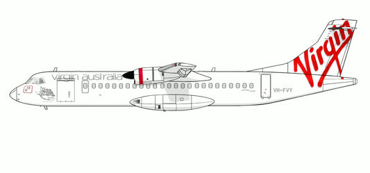 Virgin Australia ATR-72 600 VH-FVY PVC side profile cutout.