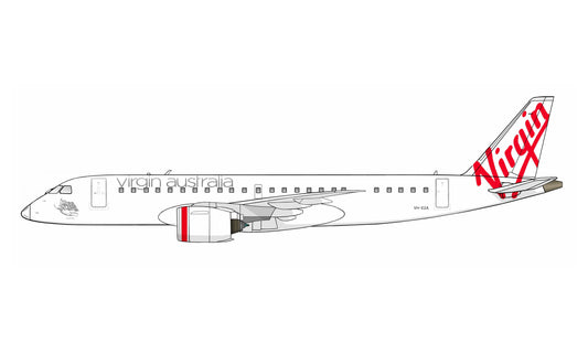 Virgin Australia Embraer 190 E2 VH-E2A PVC side profile cutout.