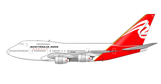 QANTAS (Australia Asia livery) Boeing 747 SP VH-EAB PVC side profile cutout.