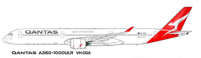 Airbus A350-1000ULR  3 pack of 20cm stickers.