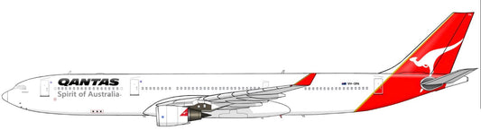 QANTAS Airbus A330-300 VH-QPA Original livery PVC side profile cutout.