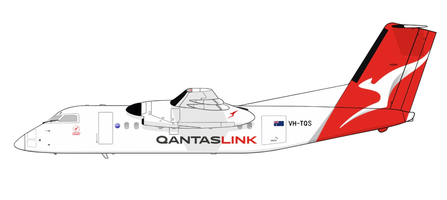 Qantas Link Dash 8-100 VH-TQG current livery PVC side profile cutout.