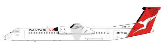 Qantas Link Q400 VH-QOA current livery 20cm side profile sticker.