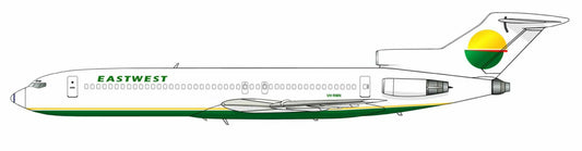 East-West Airlines Boeing 727-277 VH-RMN PVC side profile cutout.
