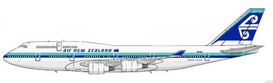 Air New Zealand Boeing 747-200 Pratt & Whitney engines 20cm side profile sticker.