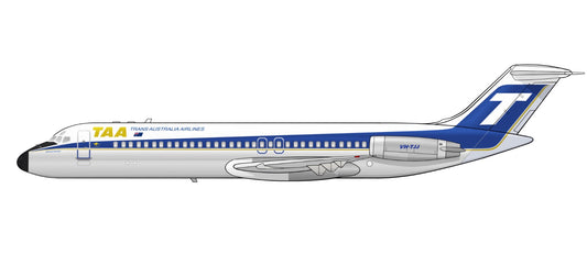 Trans Australia Airlines DC-9 VH-TJJ 1970s T-Jet livery PVC side profile cutout.
