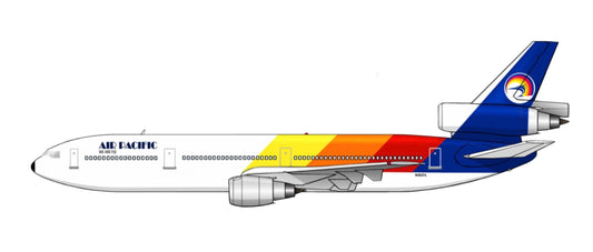 Air Pacific Douglas DC-10 N821L 20cm side profile sticker.