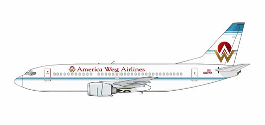 America West Boeing 737-300 N167WA PVC  side profile cutout.