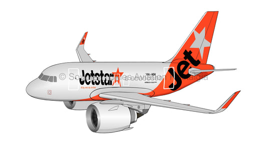 Jetstar A320N VH-A5A (Caricature)