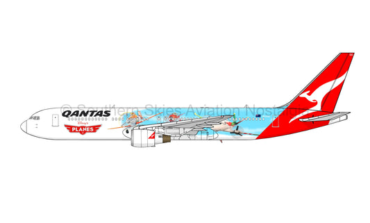 QANTAS  Boeing 767-338ER VH-OGO “Planes” livery PVC side profile cutout.