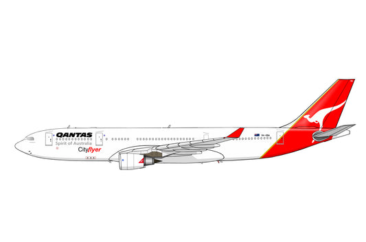 Qantas Airbus A330-200 VH-EBA Original Cityflyer livery PVC side profile cutout.
