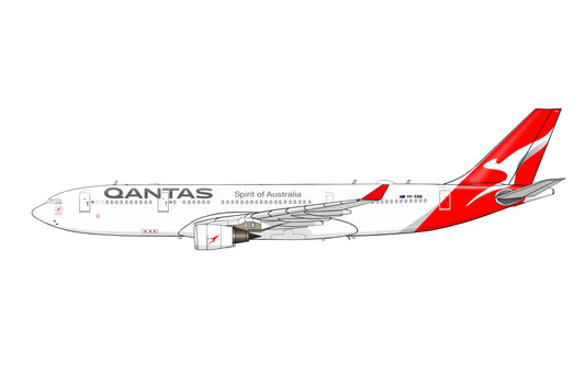 Qantas Airbus A330-200 VH-EBM  Current livery PVC side profile cutout.