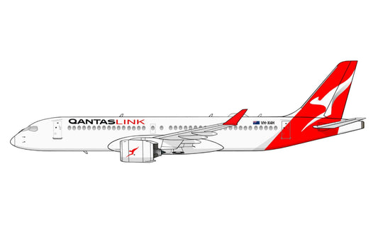 QantasLink Airbus A220 VH-X4H PVC side profile cutout.