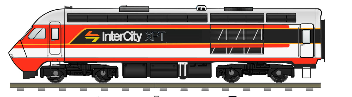 XPT Power Car 20cm profile sticker.