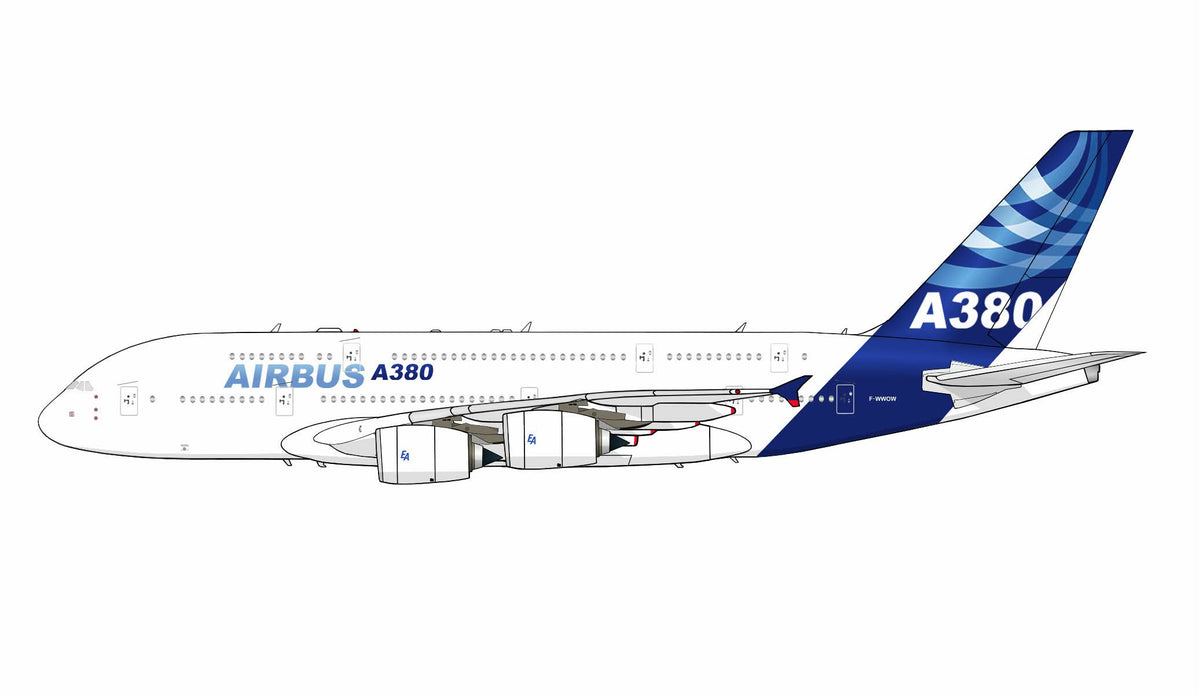 Prototype Airbus A380 20cm side profile sticker.