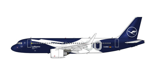 Lufthansa Airbus A320 Neo D-AING “100 years” livery 20cm side profile sticker.