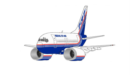 Boeing 1980s corporate livery set of 4, 14cm caricature stickers B747-400, 757-200, 737-300, 737-400