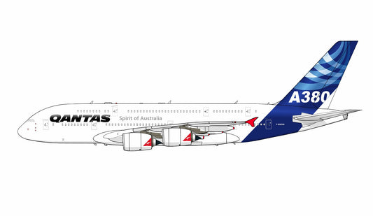 Prototype Airbus A380 with QANTAS titles 20cm side profile sticker.