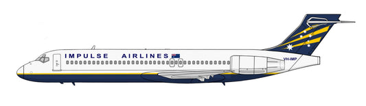 Impulse Airlines Boeing 717 VH-IMP 20cm side profile sticker.