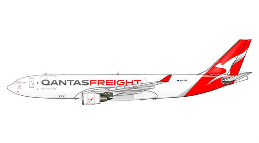 Qantas Freight Airbus A330 VH-EBE 20cm side profile sticker.