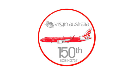 Virgin Australia 150th Boeing 737 retro livery sticker 5 pack.