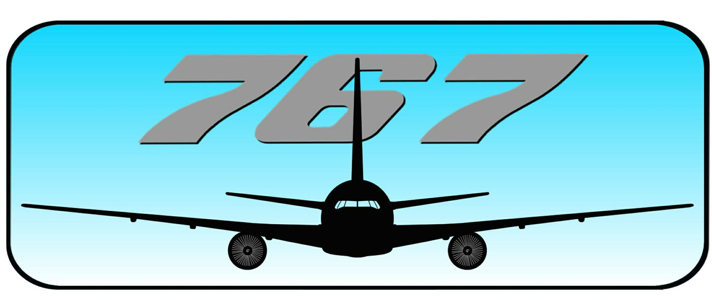 Boeing 767 Head on PVC profile sign.