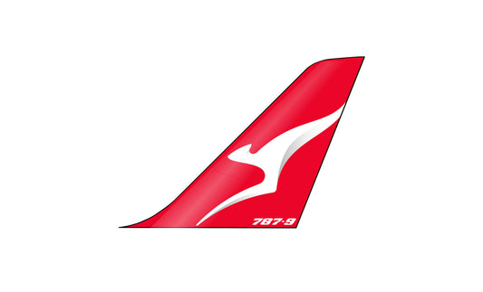 QANTAS Boeing “787-9” 10cm tail logo sticker.