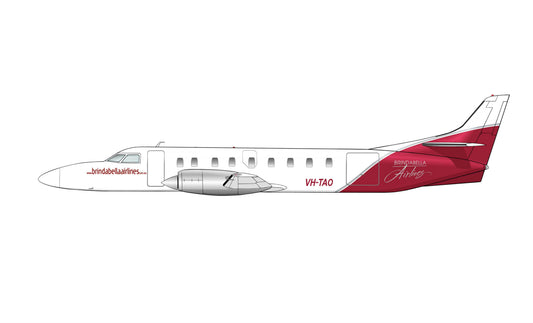 Brindabella Airlines Metro 111 VH-TAO rectangular profile 20cm sticker.